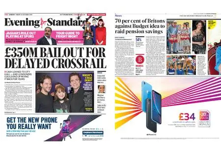 London Evening Standard – October 26, 2018