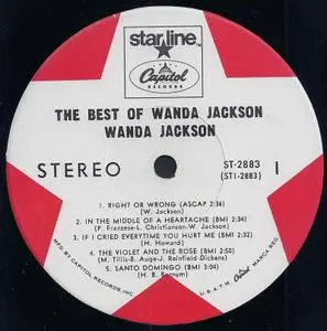 Wanda Jackson - The Best Of Wanda Jackson (1968) [Vinyl Rip 16/44 & mp3-320 + DVD] Re-up