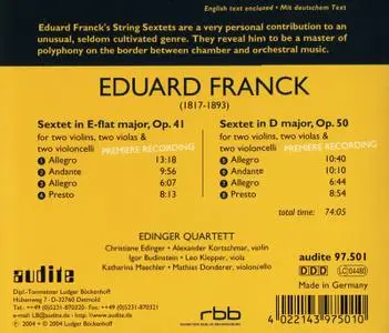 Edinger Quartett, Leo Klepper, Mathias Donder - E. Franck: String Sextets op. 41 & op. 50 (2004)
