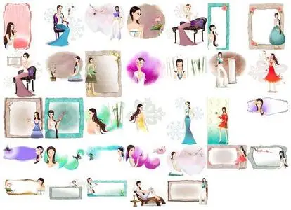 Classical Beauty Theme in CorelDRAW