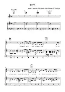Torn - Natalie Imbruglia (Piano-Vocal-Guitar (Piano Accompaniment))