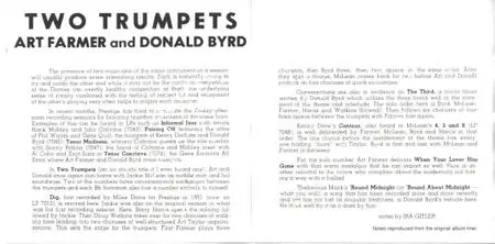 Art Farmer & Donald Byrd - 2 Trumpets (1956) {Prestige OJCCD-018-2 rel 1992}