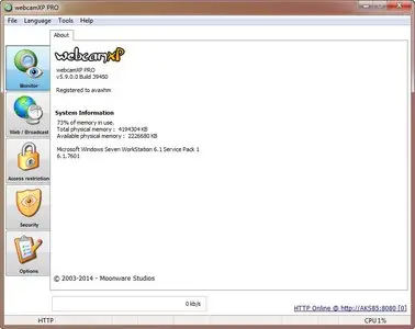 WebcamXP Pro 5.9.0.0 Build 39450