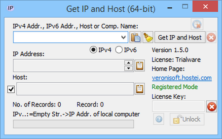 Veronisoft Get IP and Host 1.5.9 + Portable
