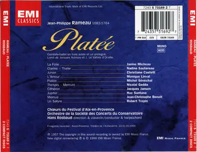 Rameau - Rosbaud / Orchestre de la Société des Concerts du Conservatoire / Sénéchal - Platee (1956, 1999)