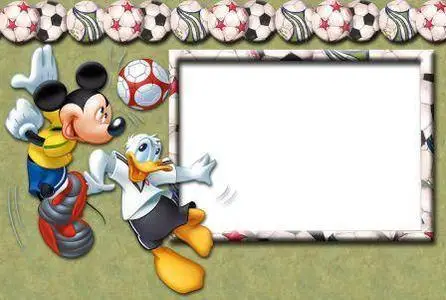 Frame for Photoshop - Mikki and Donald