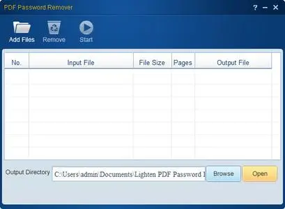 Lighten PDF Password Remover 2.0.0