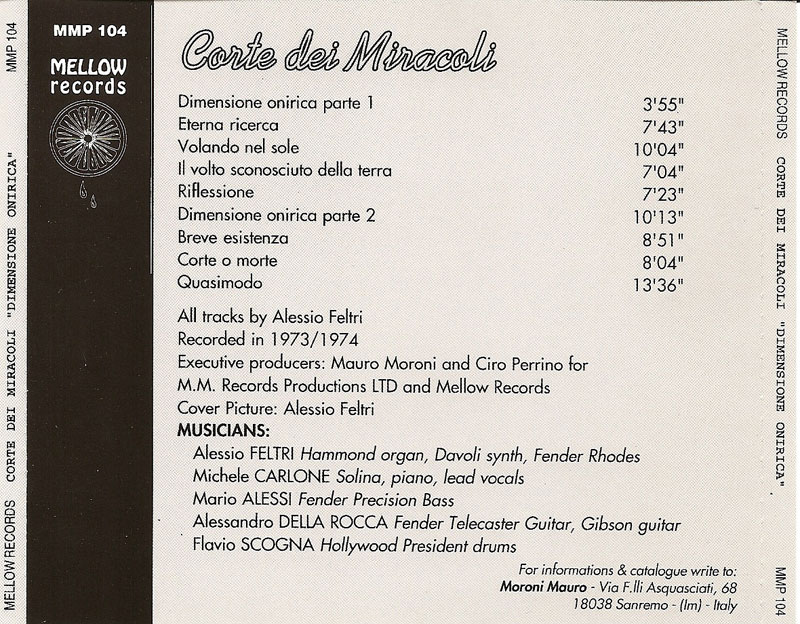 Corte Dei Miracoli - Dimensione Onirica (1992) / AvaxHome