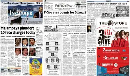 Philippine Daily Inquirer – October 03, 2013