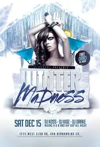Winter Madness Flyer Template