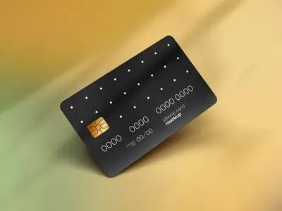 Plastic Card Mockup or Gift Card 537633654