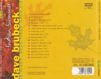 Dave Brubeck - Indian Summer (2007) {Telarc CD-83670}