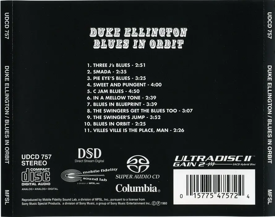 In the blues examples. Blues in Orbit. Duke Ellington Blues c. Дюк Эллингтон. Только джаз (CD-mp3)" Disc-0069. SACD (1999).