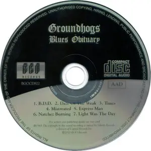 Groundhogs - Blues Obituary (1969)  [2010, Remaster]