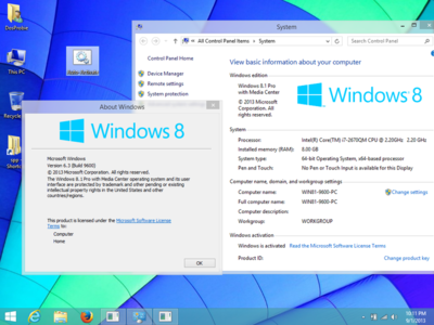 Windows 8.1 ProWMC Enterprise x86/x64 with Update January 2015