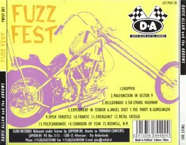 Davie Allan and The Arrows - Fuzz Fest (1996) {Jupiton BV ‎TWIST001}