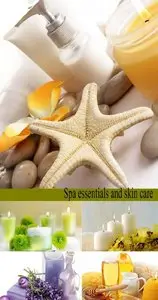 Stock Photo: Spa essentials and skin care