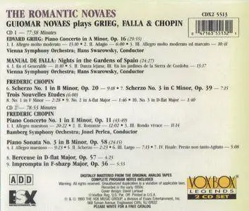 Guiomar Novaes - The Romantic Novaes: Edward Grieg, Manuel de Falla, Frederic Chopin (1993)