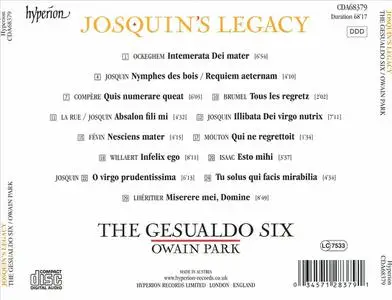 Owain Park, The Gesualdo Six - Josquin's Legacy (2021)
