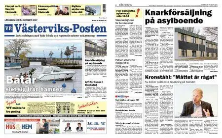 Västerviks-Posten – 14 oktober 2017