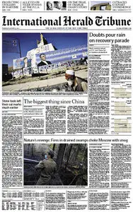 International Herald Tribune August 12 2010