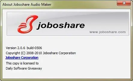 Joboshare Audio Maker 2.0.6.0506