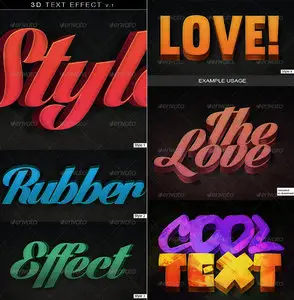GraphicRiver 3D Text Effect v.1