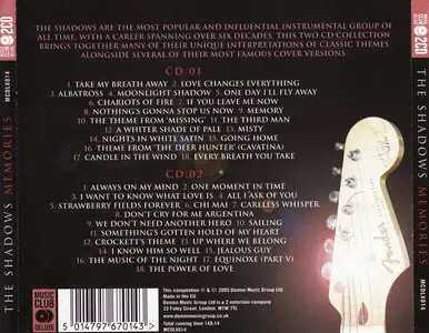 The Shadows - Memories 36 Guitar Moods (2005) 2 CDs