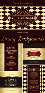 Luxury Vintage Backgrounds Vector