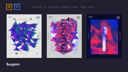 Baugasm™ Series #3 - Create an Abstract Poster with Gradient Shapes