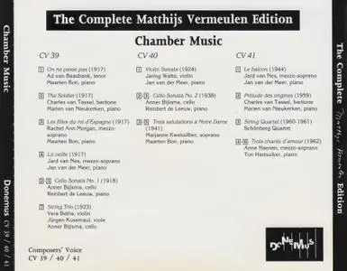 Matthijs Vermeulen - The Complete Matthijs Vermeulen Edition - Chamber Music (1994) {3CD Set Composers' Voice CV39~41}