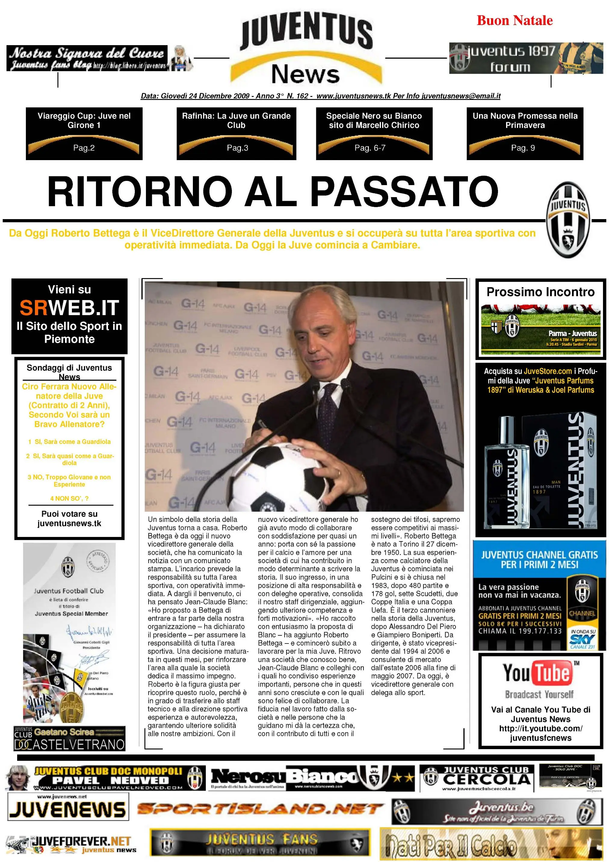 Juventus News 24.12.2009