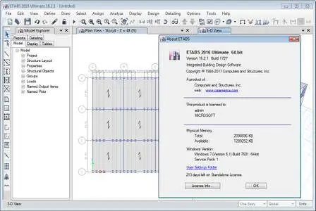 CSI ETABS 2016 v16.2.1 Build 1727