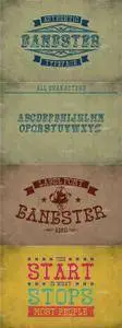 Gangster Vintage Label Typeface