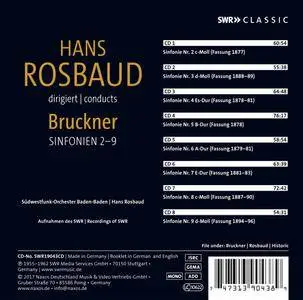 Sudwestfunkorchester Baden-Baden & Hans Rosbaud - Bruckner: Symphonies Nos. 2-9 (2017)