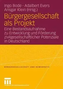 Bürgergesellschaft als Projekt: Eine Bestandsaufnahme zu Entwicklung und Förderung zivilgesellschaftlicher Potenziale in Deutsc