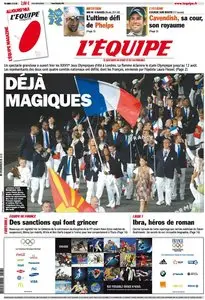 L'Equipe Edition du Samedi 28 Juillet 2012