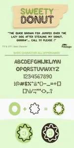 Sweety Donut Fonts - CM 153280