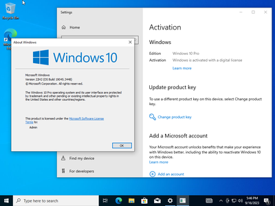 Windows 10 Pro 22H2 build 19045.3448 With Office 2021 Pro Plus Multilingual (x64) Preactivated September 2023