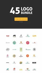 CreativeMarket - 45 Logo Bundle