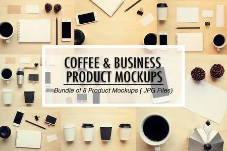 CreativeMarket - Coffee and Business Product Mockups