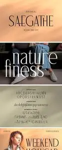 Saegathe Modern Serif Font