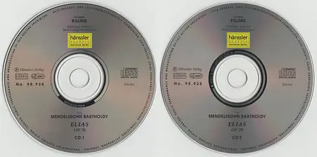 Felix Mendelssohn Bartholdy - Helmuth Rilling / Bach-Collegium Stuttgart - Elias (1994, hänssler classics # CD 98.928)