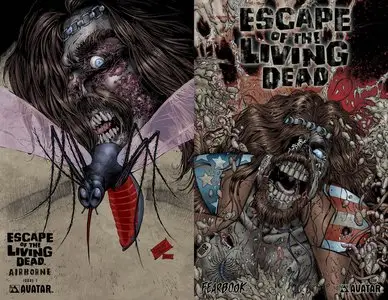 Escape of the Living Dead - Airborne #1-3 + Fearbook (2006) Complete