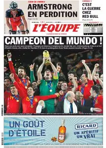 L'Équipe - 12 July 2010