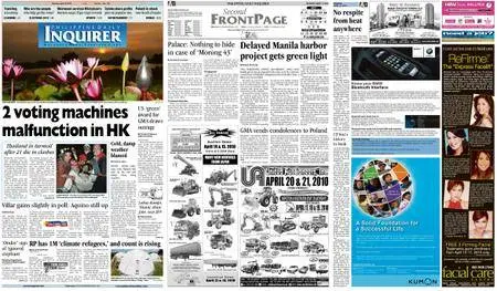 Philippine Daily Inquirer – April 12, 2010
