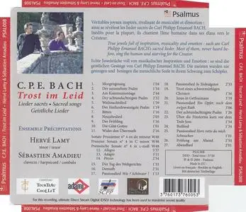 Hervé Lamy, Sébastien Amadieu, Ensemble Précipitations - Carl Philipp Emanuel Bach: Trost im Leid (2009)