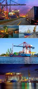 Stock Photo - Ships in Seaport