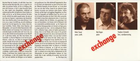 Heinz Sauer Trio - Exchange (1995) {Free Flow ffm 0695}