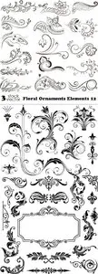 Vectors - Floral Ornaments Elements 12